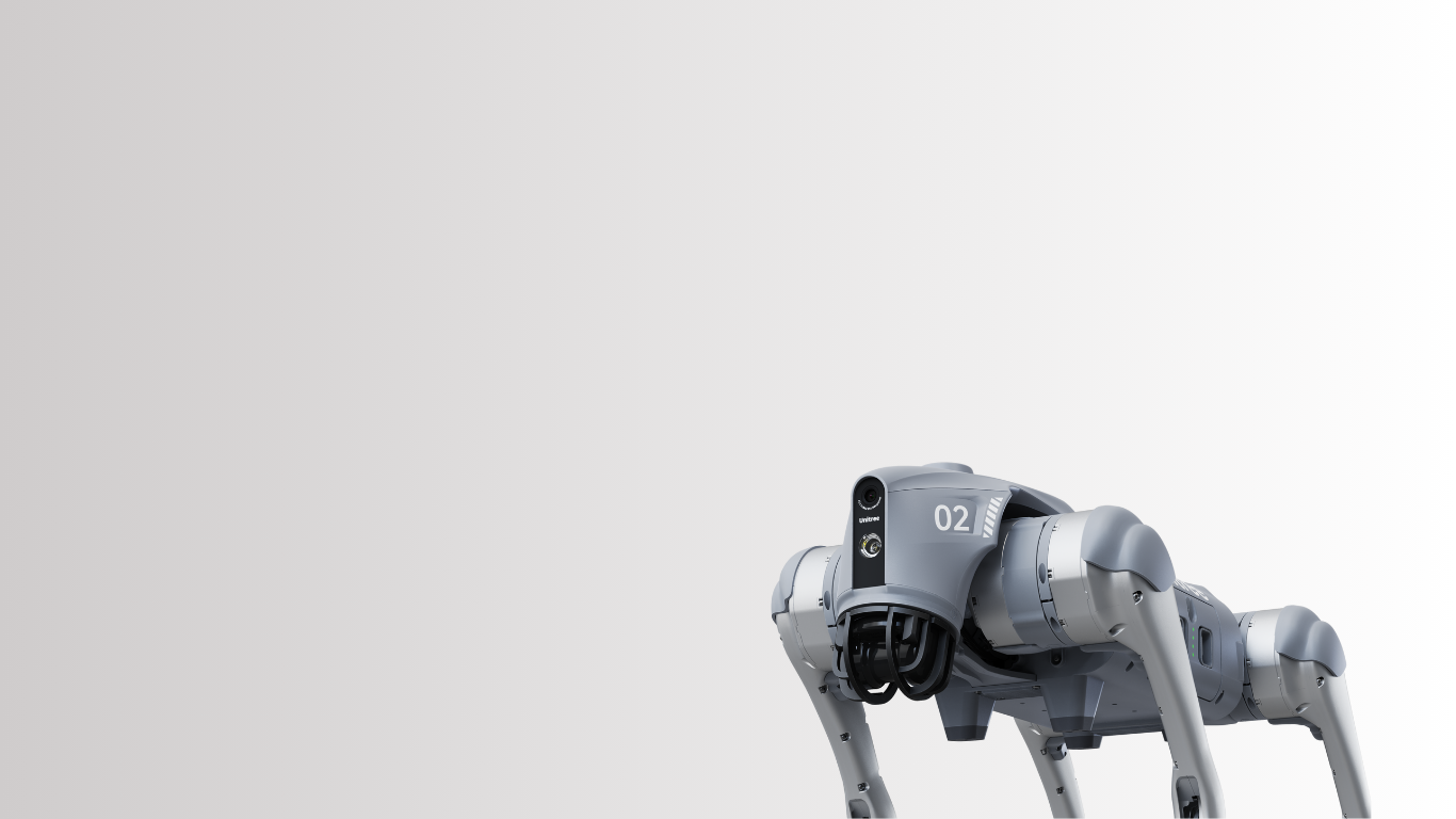Unitree quadruped robot ready for configuration